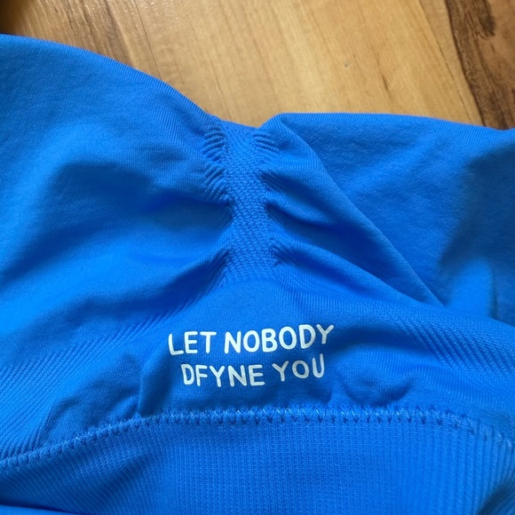 Dfyne Electric Blue Impact Halter Top Size Small - Picture 3 of 4